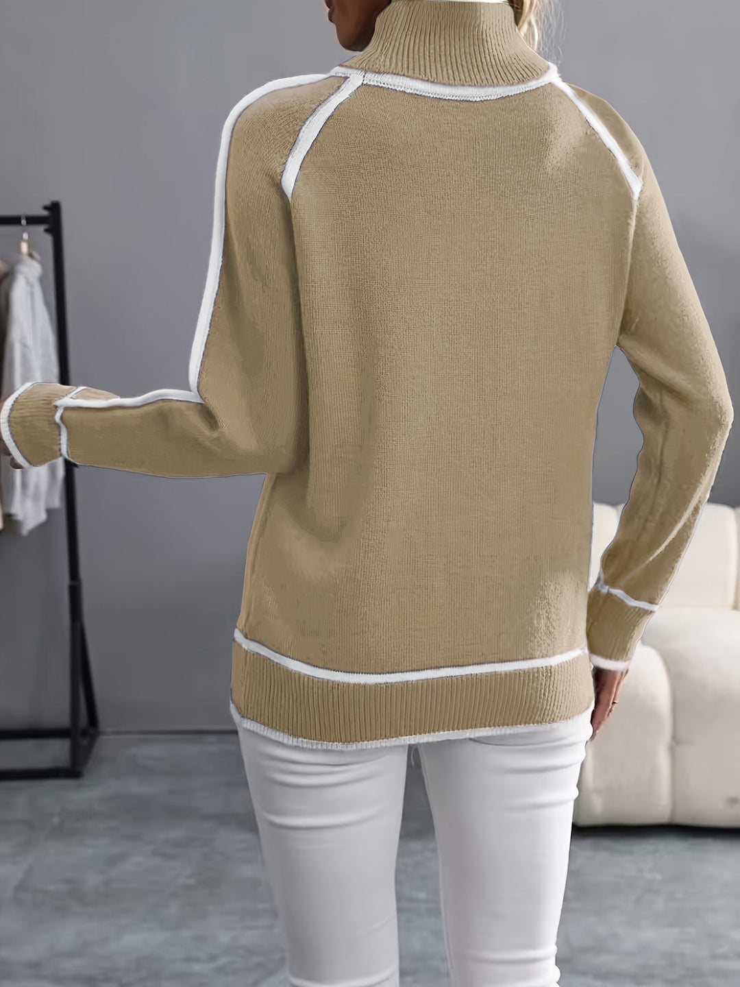 Janice - High Neck Pullover
