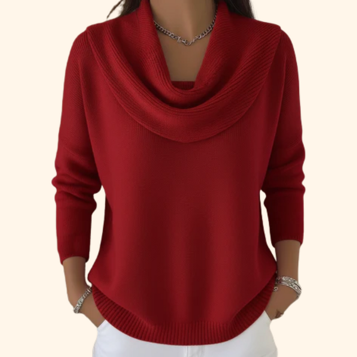 Emily – Elegant Jumper with Collar