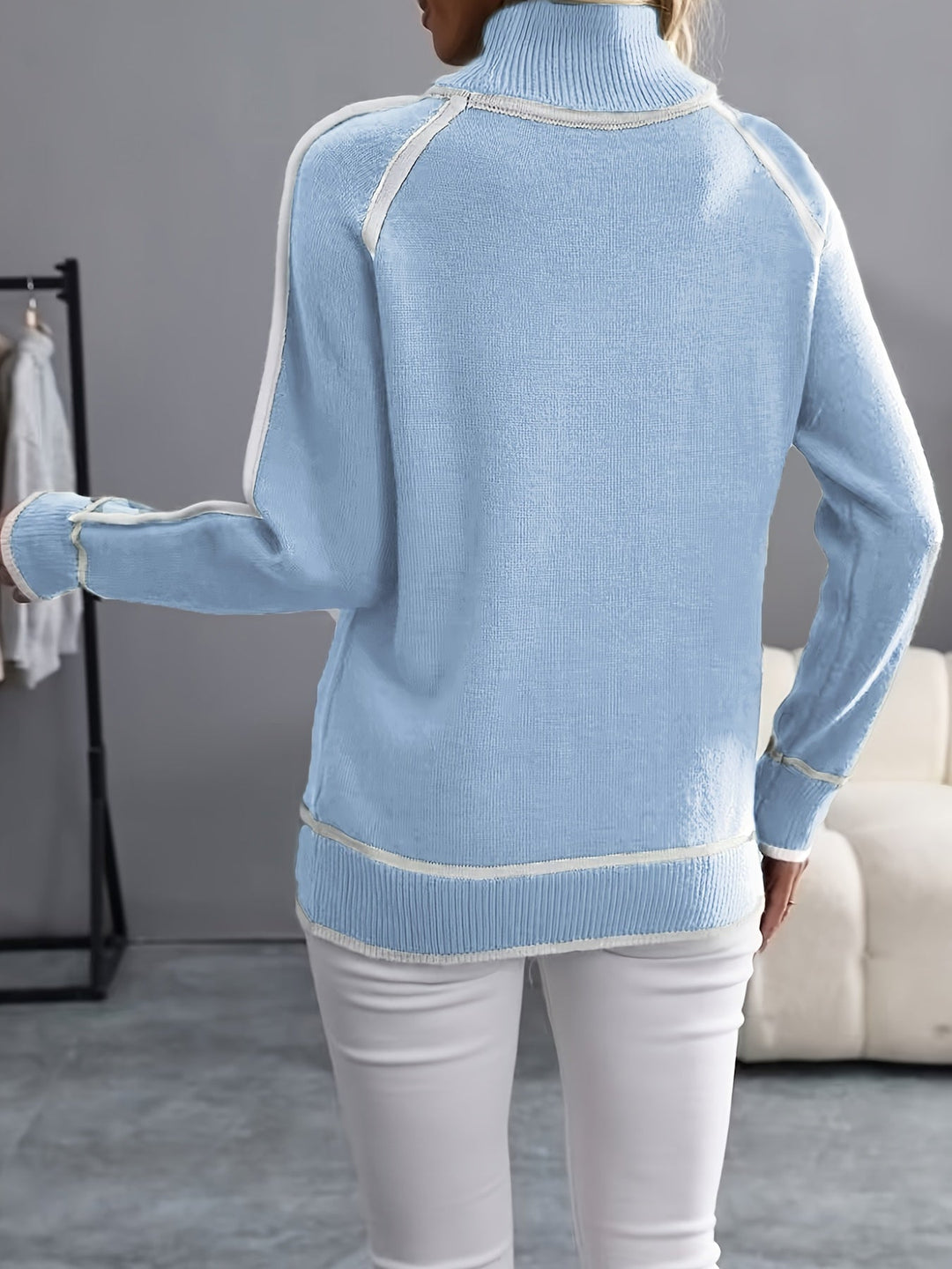 Janice - High Neck Pullover