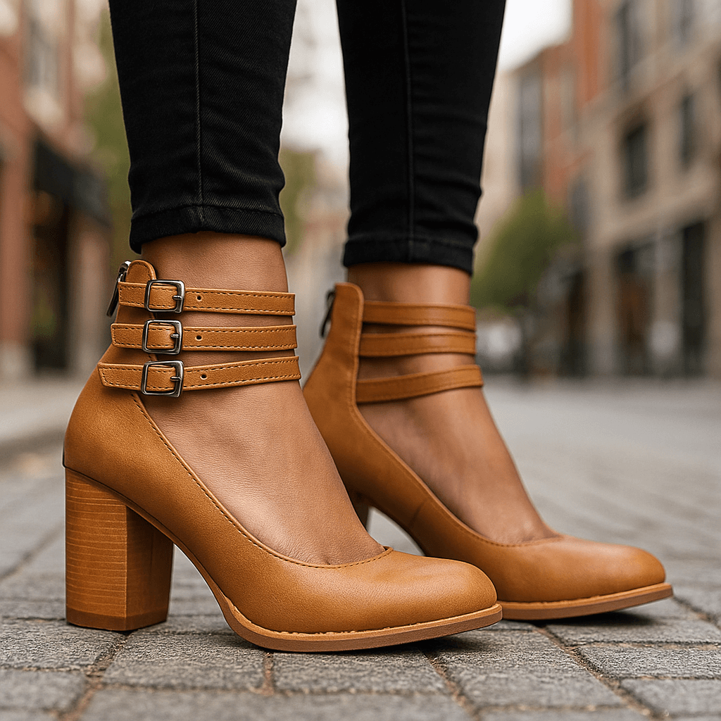 ELARA™ – Leather Charm Heels