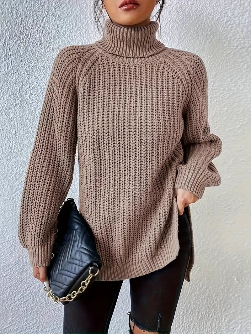 Lavender - Couture Roll Neck Jumper