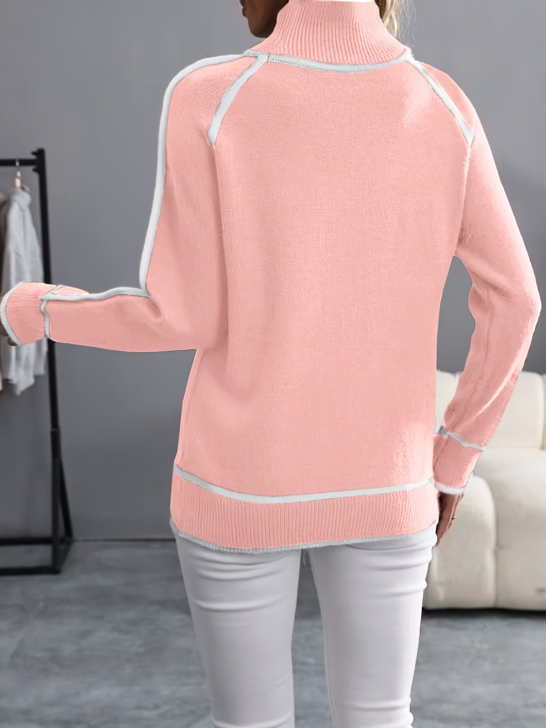 Janice - High Neck Pullover