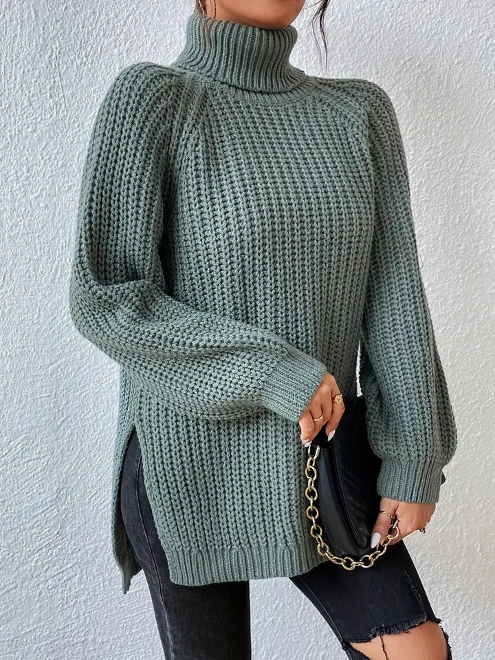 Lavender - Couture Roll Neck Jumper