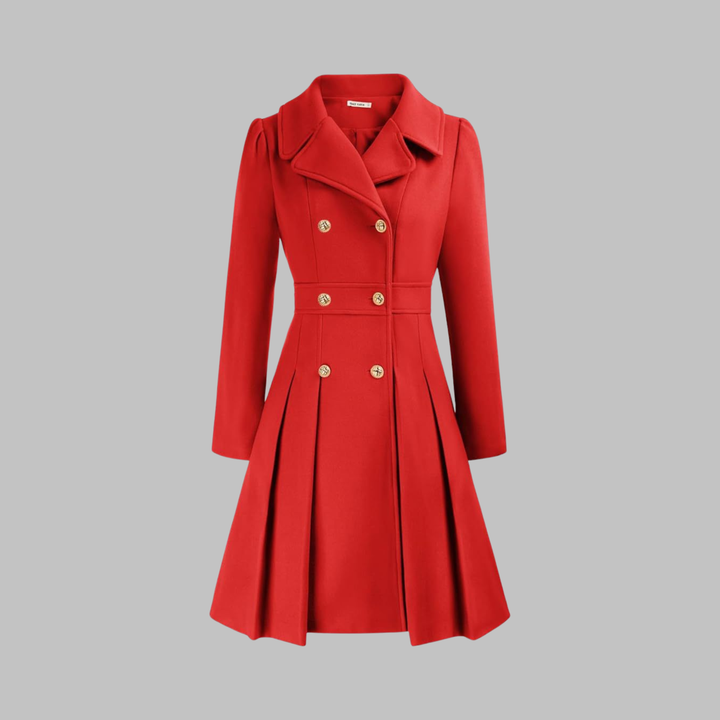 DAMI™ - Classy Double Button Long Sleeve Coat