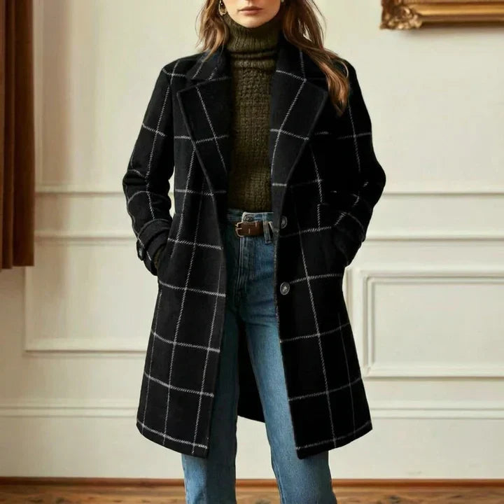Catherine | Classic Plaid Winter Coat