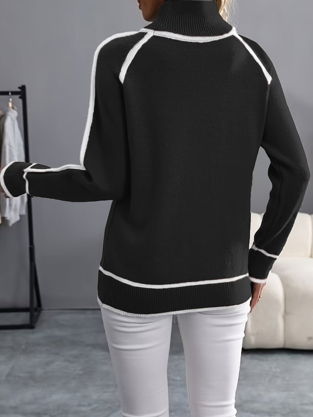 Janice - High Neck Pullover