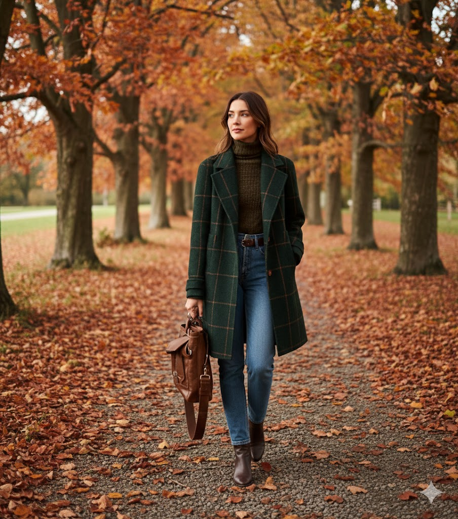 Catherine | Classic Plaid Winter Coat